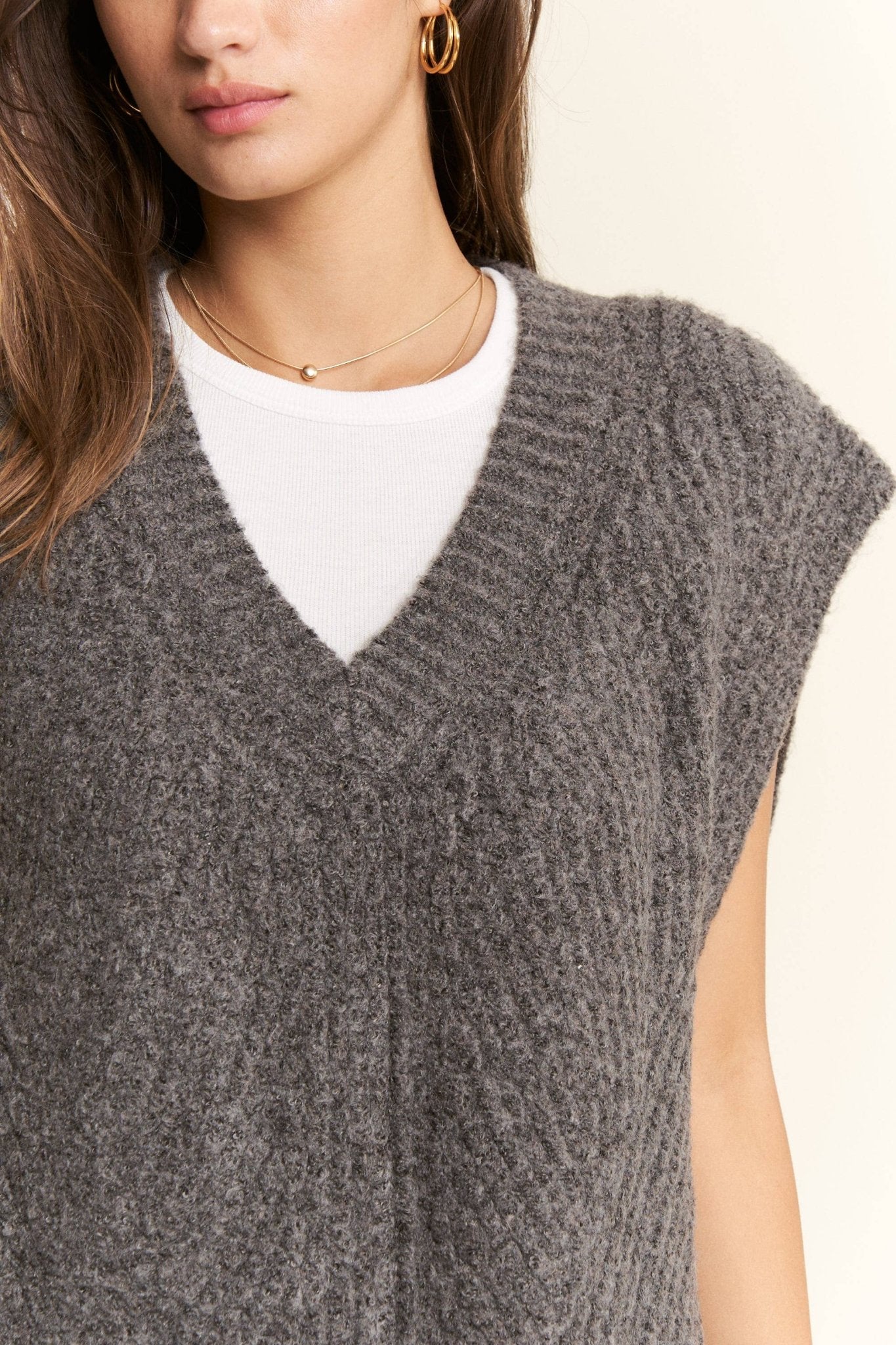 BUCKLED OVERSIZED SWEATER VEST - UnLaced Boutique