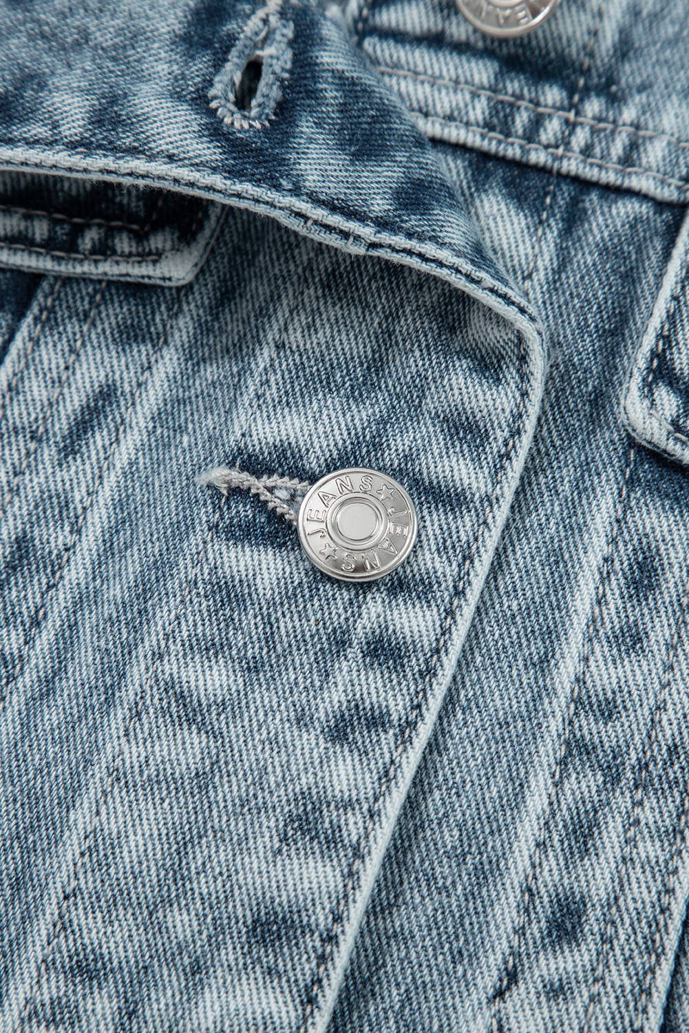 Button Flap Pocket Frayed Detail Denim Vest - UnLaced Boutique