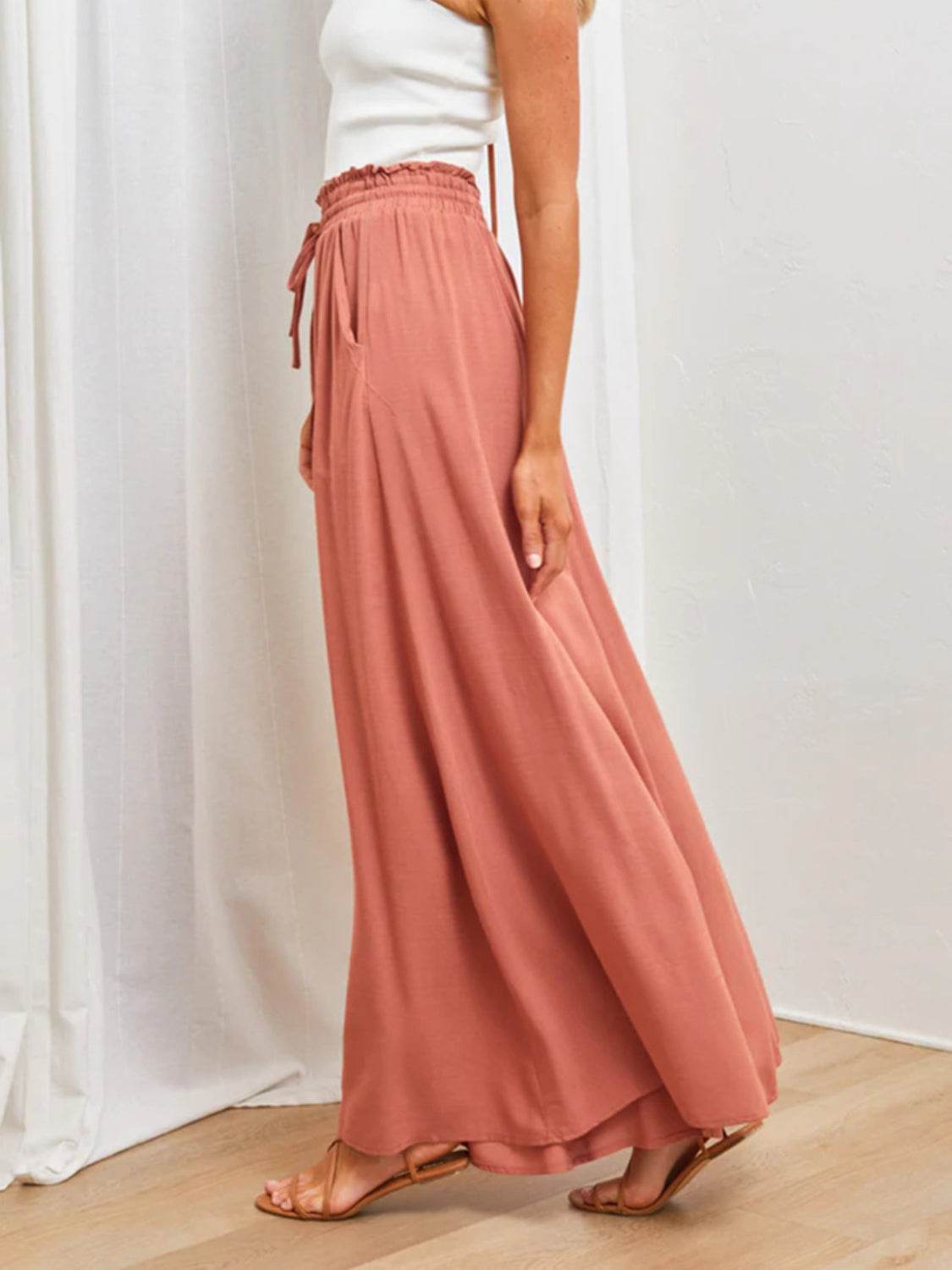 High Waist Wide Leg Pants - UnLaced Boutique