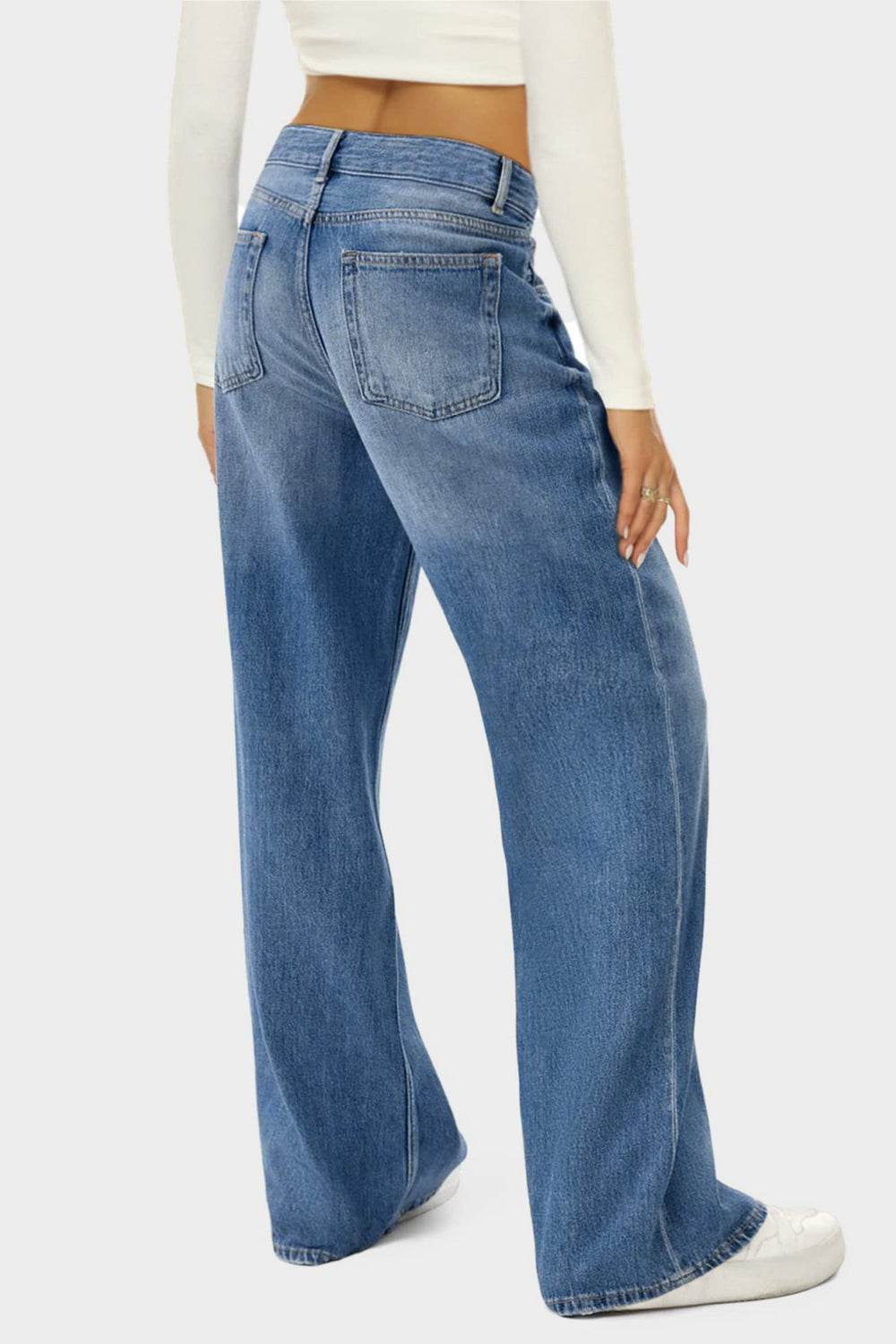 High Waist Wide Leg Jeans - UnLaced Boutique