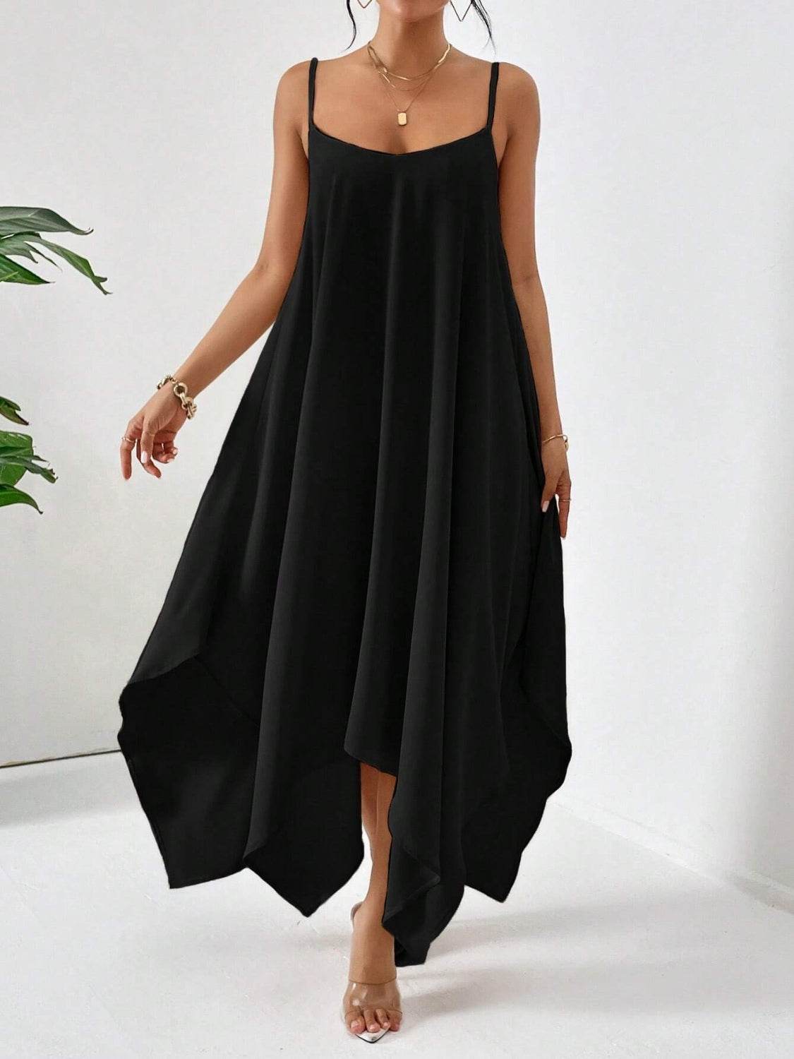 Scoop Neck Midi Cami Dress - UnLaced Boutique