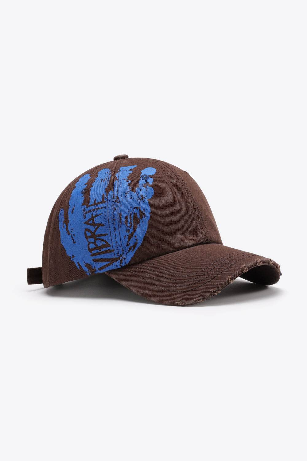 VIBRA Graphic Distressed Adjustable Baseball Cap - UnLaced Boutique