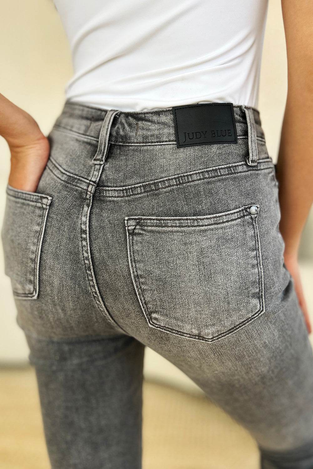 Judy Blue Full Size Button Fly High Waist Cuffed Capris - UnLaced Boutique
