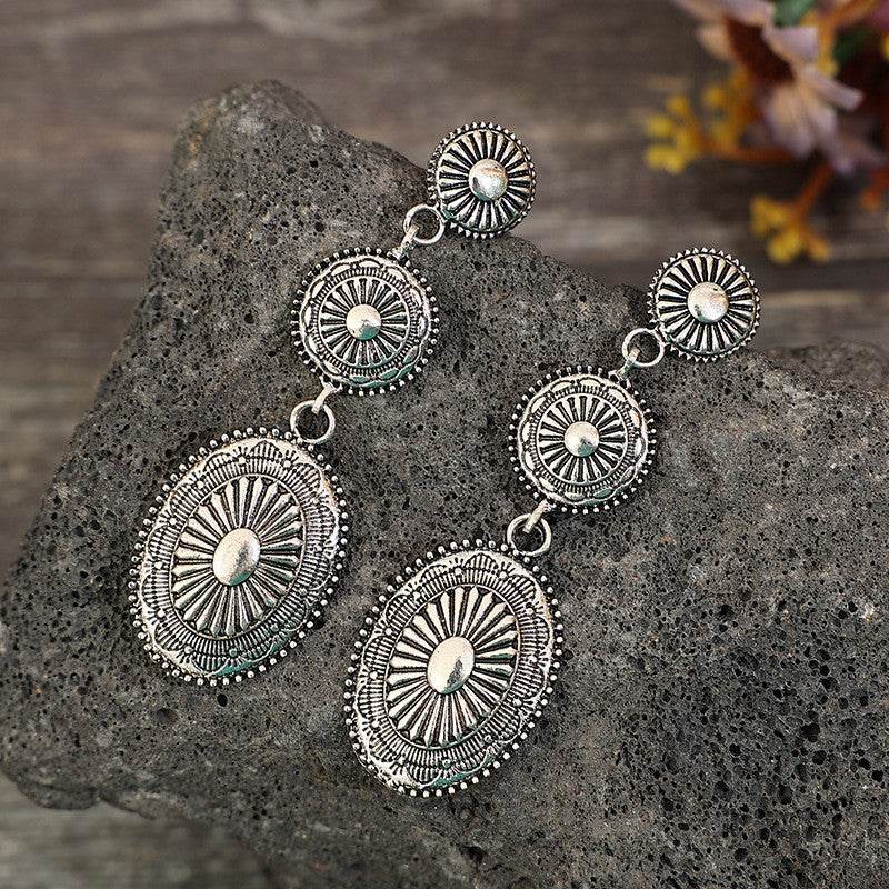 Vintage Alloy Dangle Earrings - UnLaced Boutique