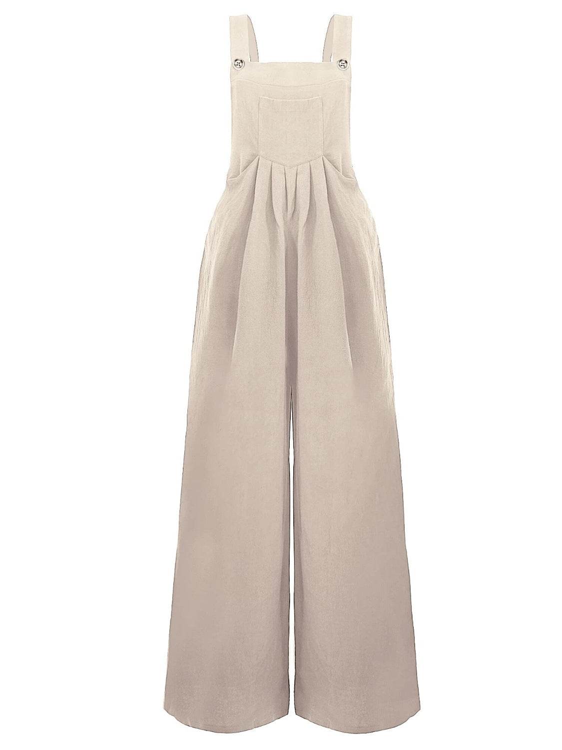 Full Size Square Neck Wide Strap Overalls - UnLaced Boutique