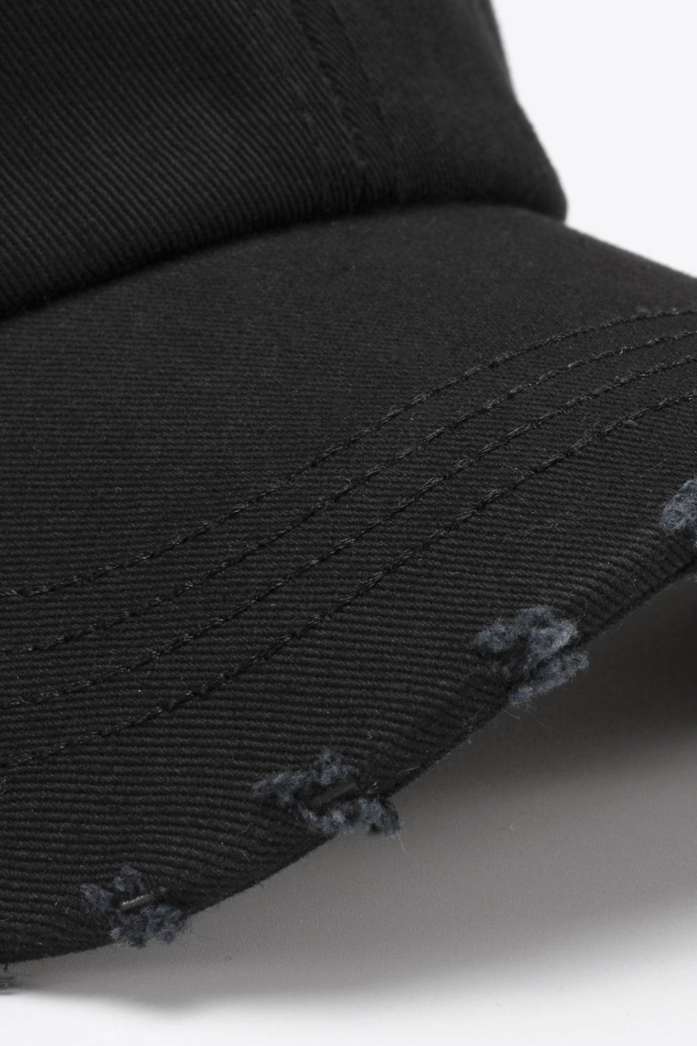VIBRA Graphic Distressed Adjustable Baseball Cap - UnLaced Boutique