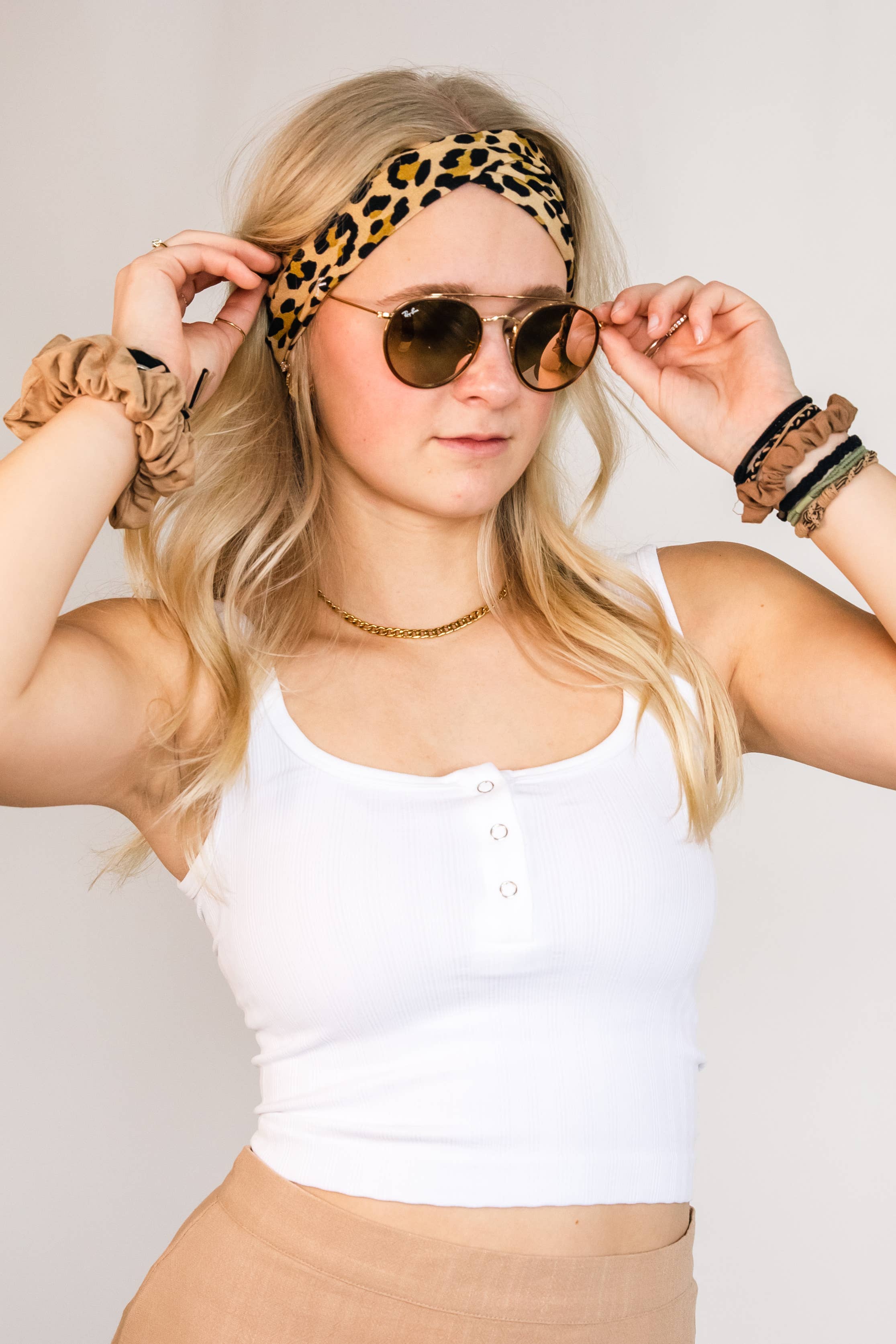 Washed Button Down Tank Top