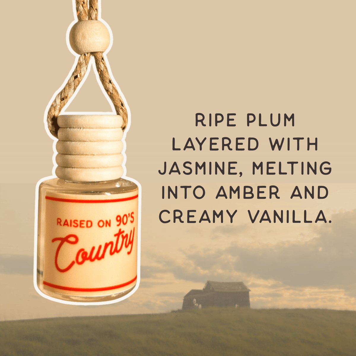 Car Diffuser | Raised on 90’s Country - Soft Amber - 8ml - UnLaced Boutique