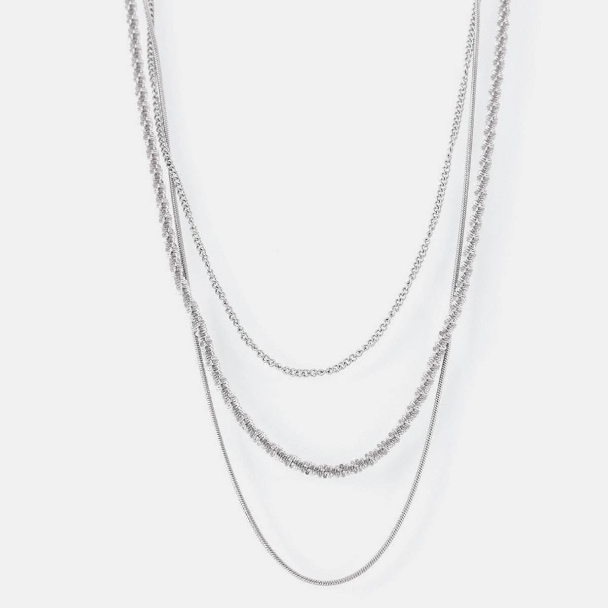 Titanium Steel Three-Layered Necklace - UnLaced Boutique