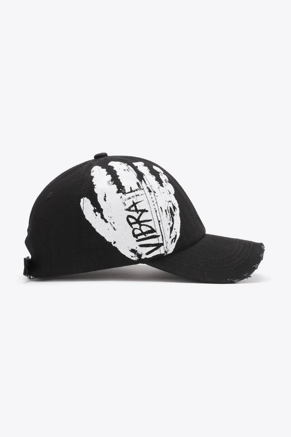 VIBRA Graphic Distressed Adjustable Baseball Cap - UnLaced Boutique