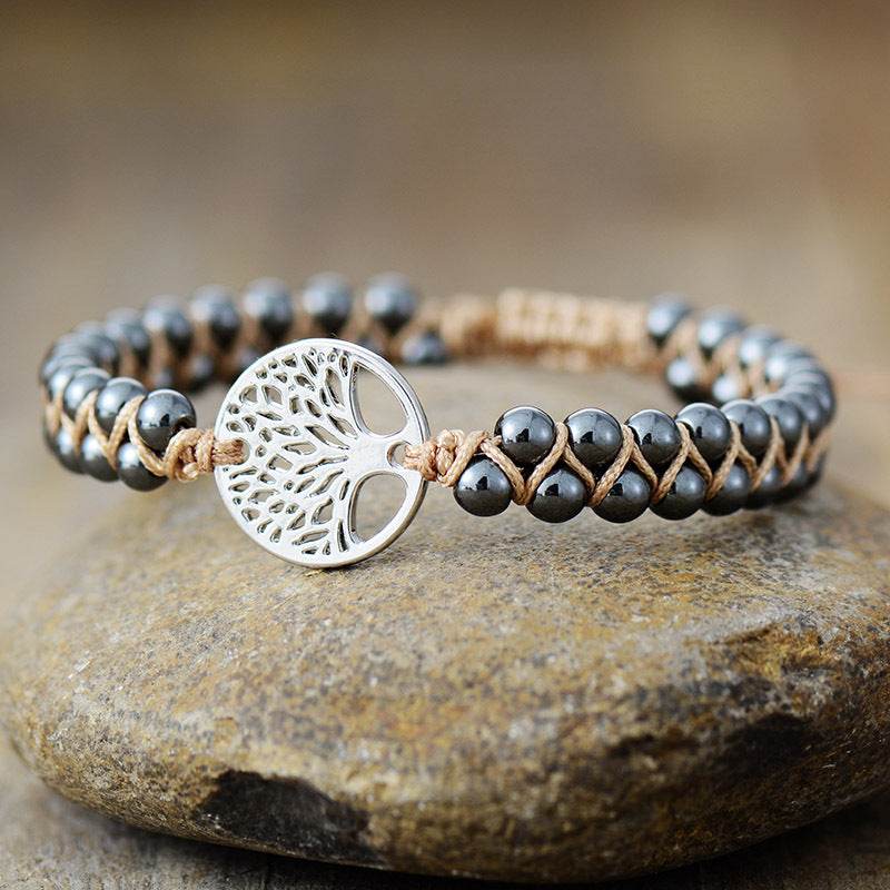 Alloy Natural Stone Braided Bracelet - UnLaced Boutique
