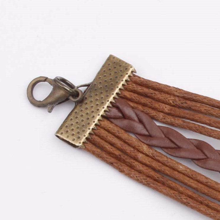 Alloy PU Leather Rope Bracelet - UnLaced Boutique