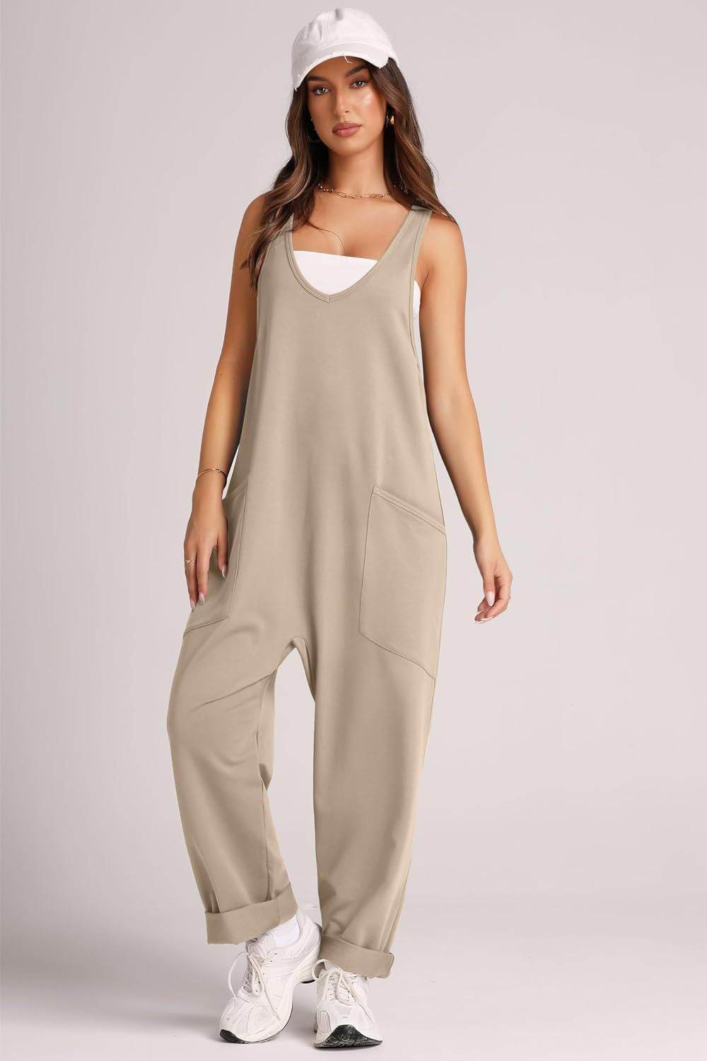 Lovelet V-Neck Wide Strap Overalls - UnLaced Boutique