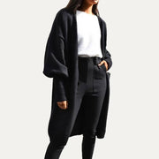 Cool Girl Black Balloon Sleeve Open Front Long Body Cardigan - UnLaced Boutique