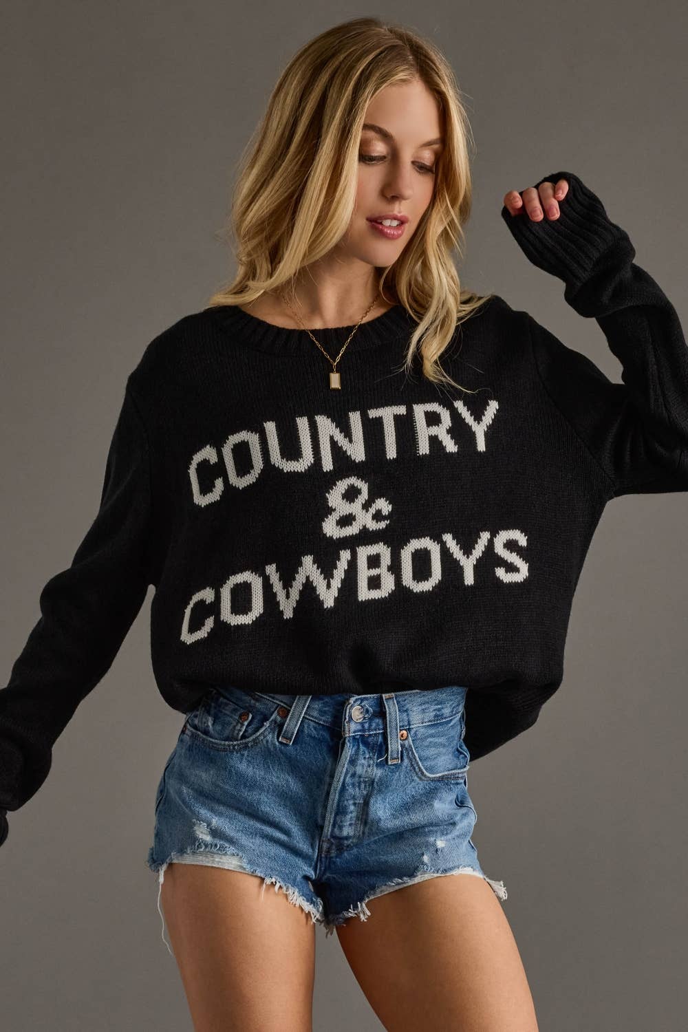 Country & Cowboys Sweater - UnLaced Boutique