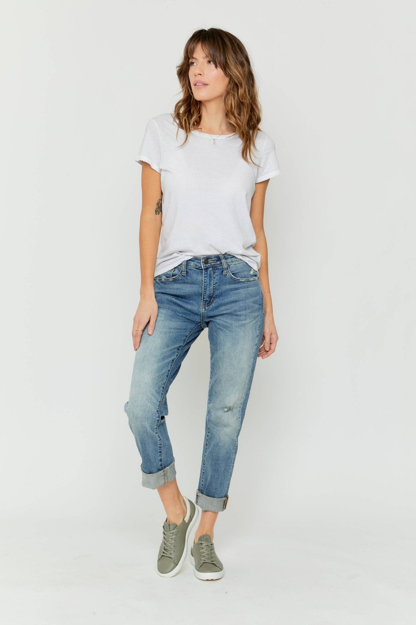 Crosby Mid Rise Relaxed Taper Jean - UnLaced Boutique