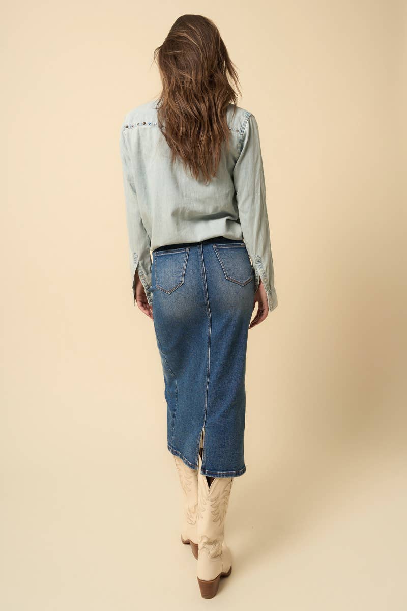 CROSSOVER MIDI SKIRT - UnLaced Boutique