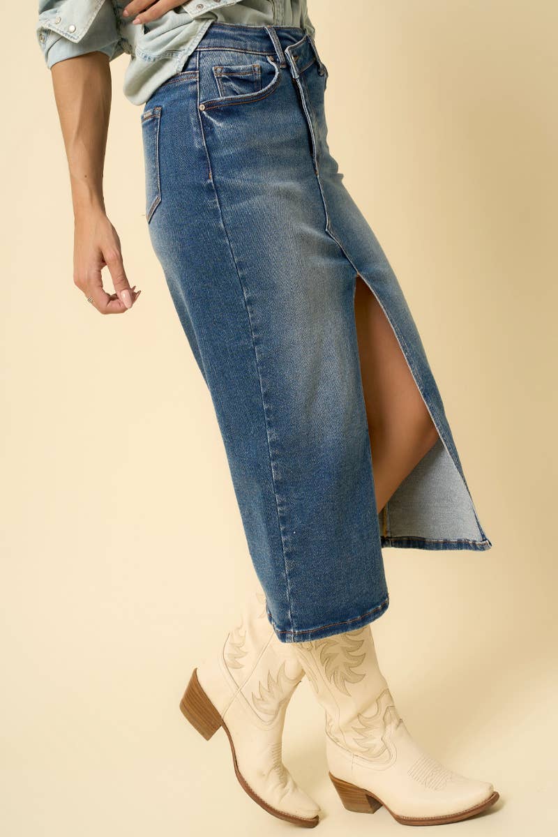 CROSSOVER MIDI SKIRT - UnLaced Boutique