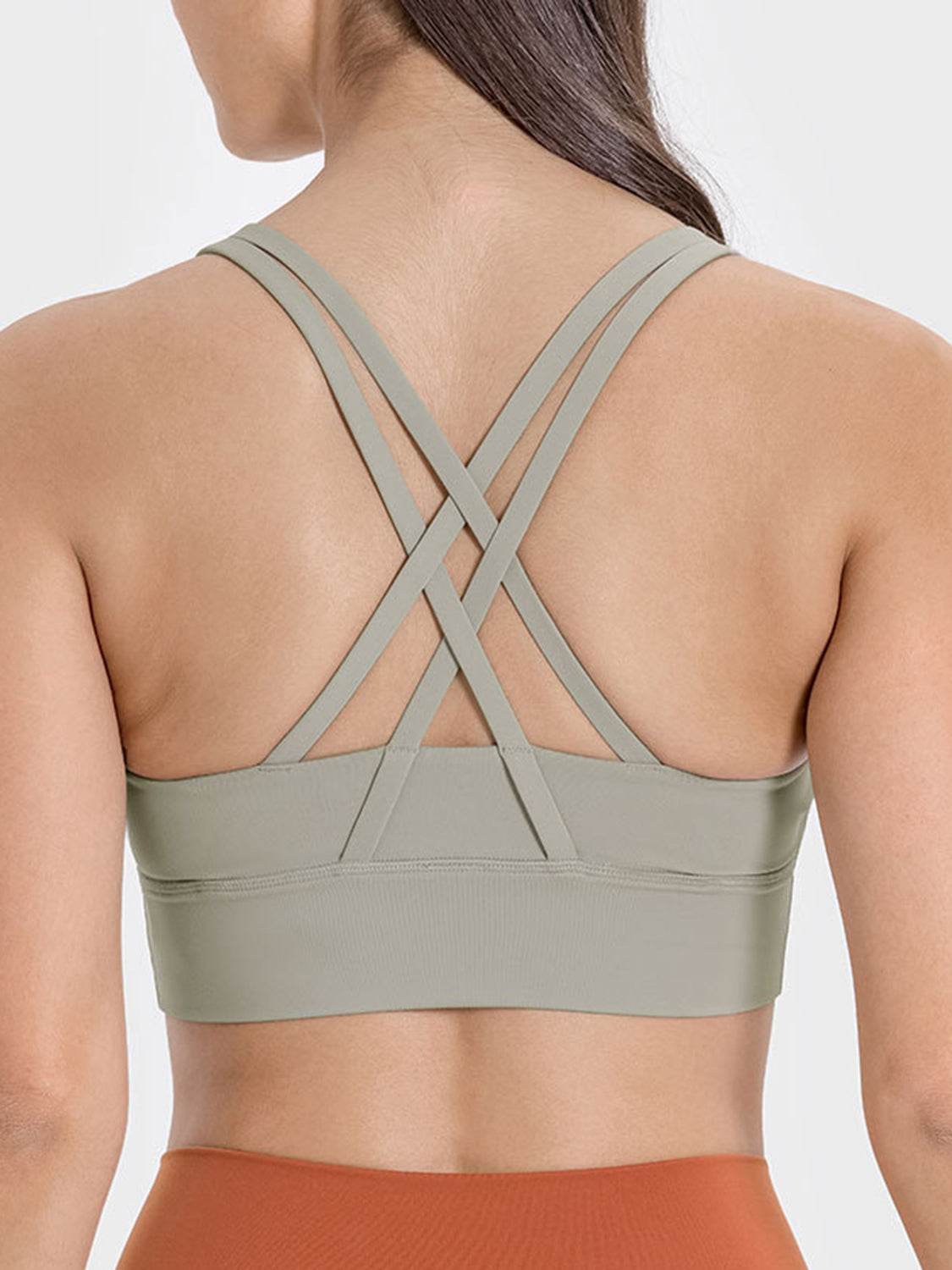 Millennia Crisscross Scoop Neck Active Tank - UnLaced Boutique