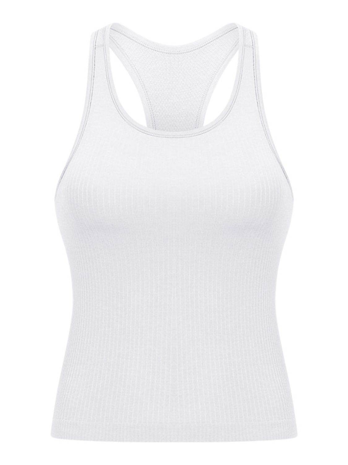 Millennia Round Neck Racerback Active Tank - UnLaced Boutique