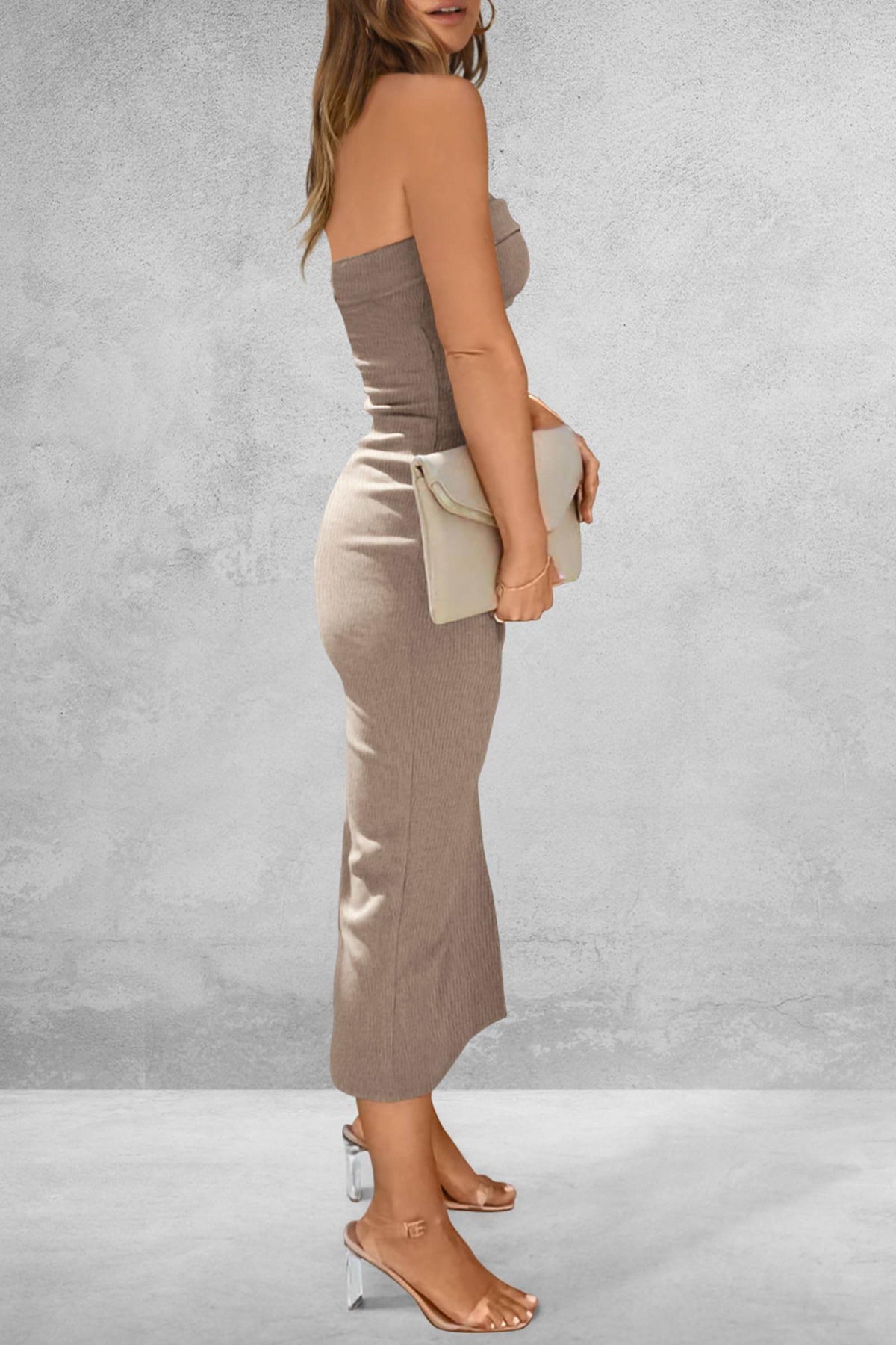 Slit Tube Midi Dress - UnLaced Boutique