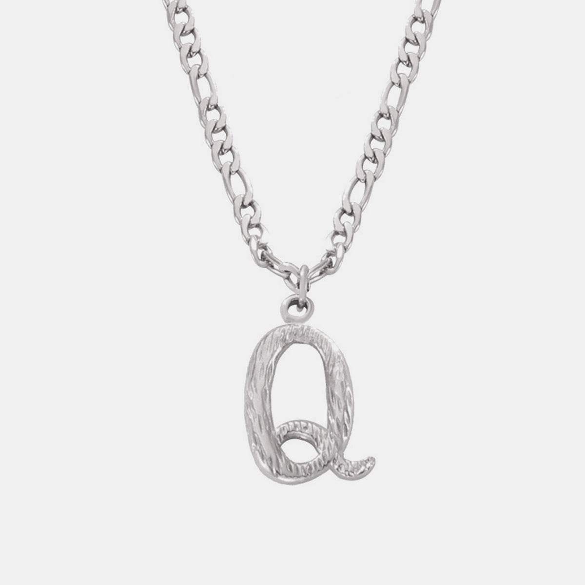 Titanium Steel Letter Pendant Necklace - UnLaced Boutique