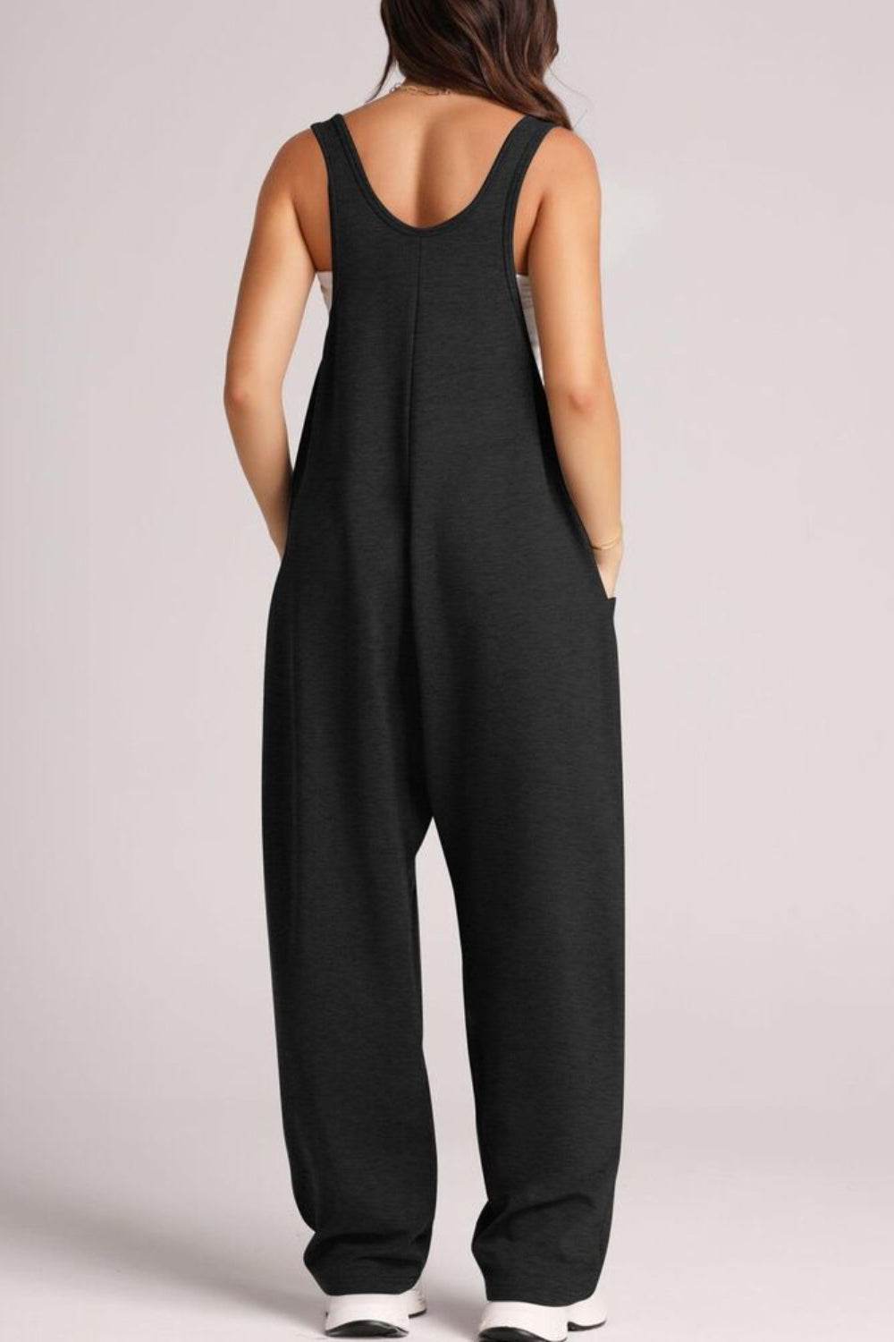 Lovelet V-Neck Wide Strap Overalls - UnLaced Boutique