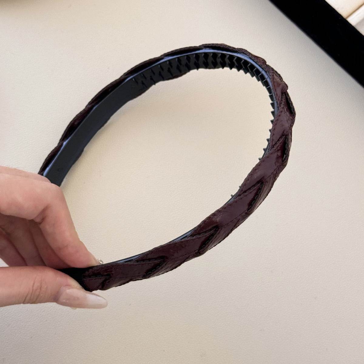 PU Leather Braided Hair Headband - UnLaced Boutique
