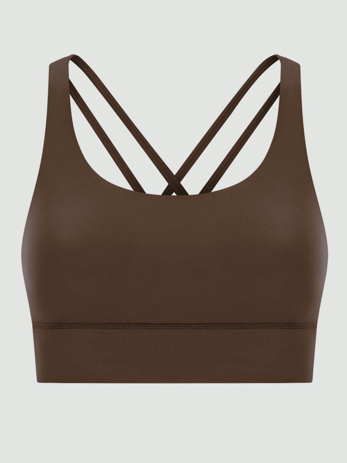 Millennia Crisscross Scoop Neck Active Tank - UnLaced Boutique