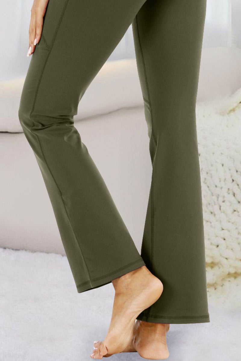 Pocketed High Waist Active Pants - UnLaced Boutique