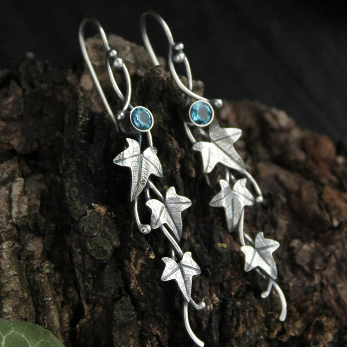 Ivy Leaf Alloy Dangle Earrings - UnLaced Boutique
