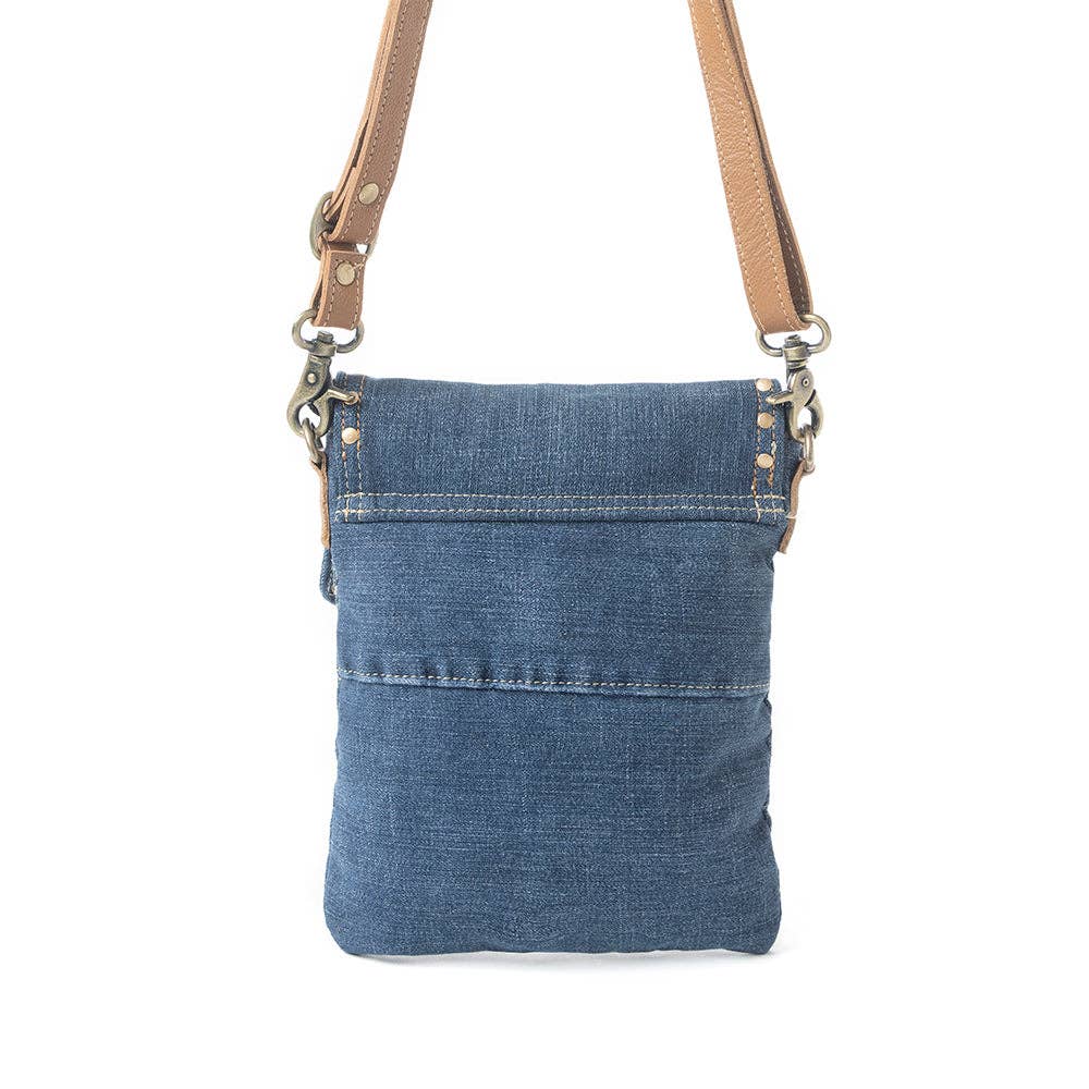 Dahlia Denim Crossbody Bag - Denim Blue - UnLaced Boutique