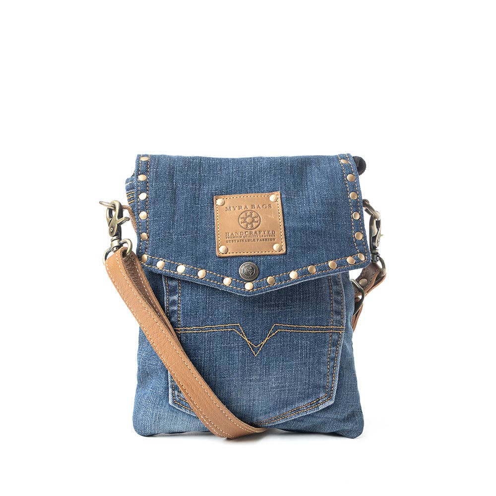 Dahlia Denim Crossbody Bag - Denim Blue - UnLaced Boutique