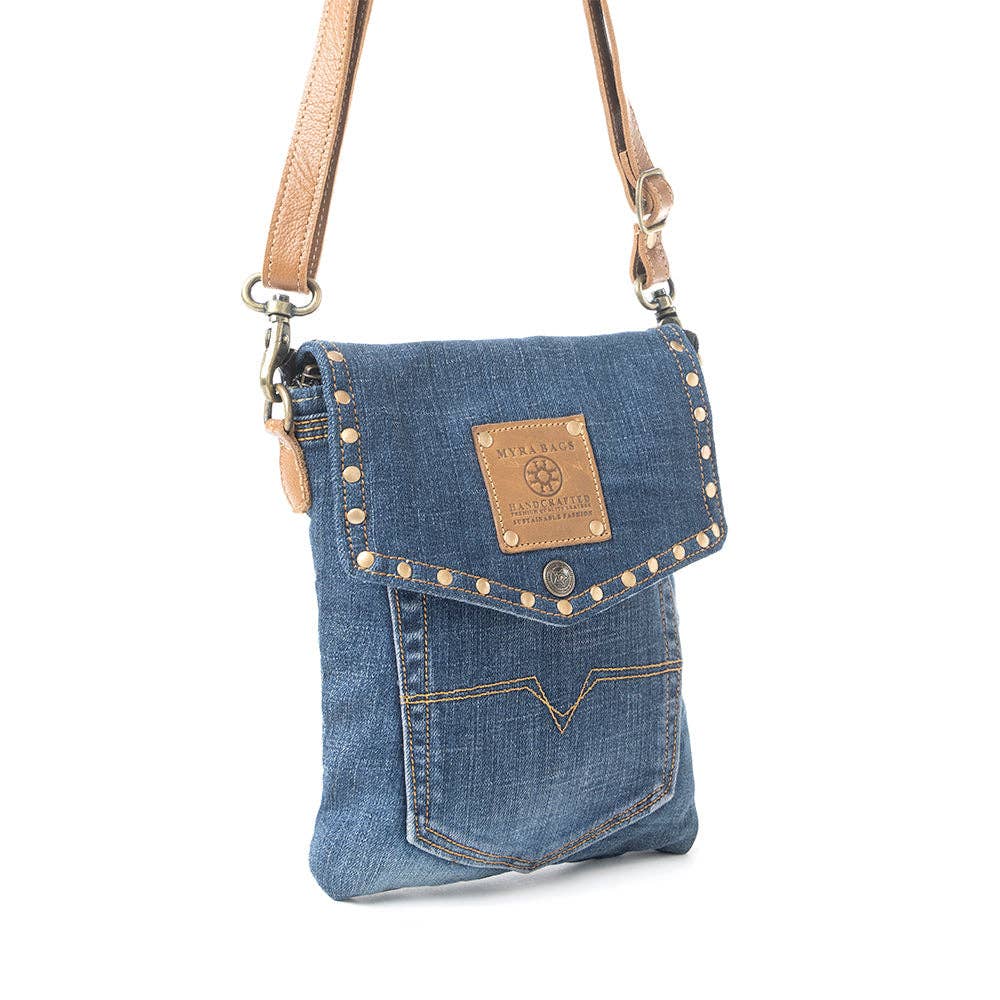Dahlia Denim Crossbody Bag - Denim Blue - UnLaced Boutique