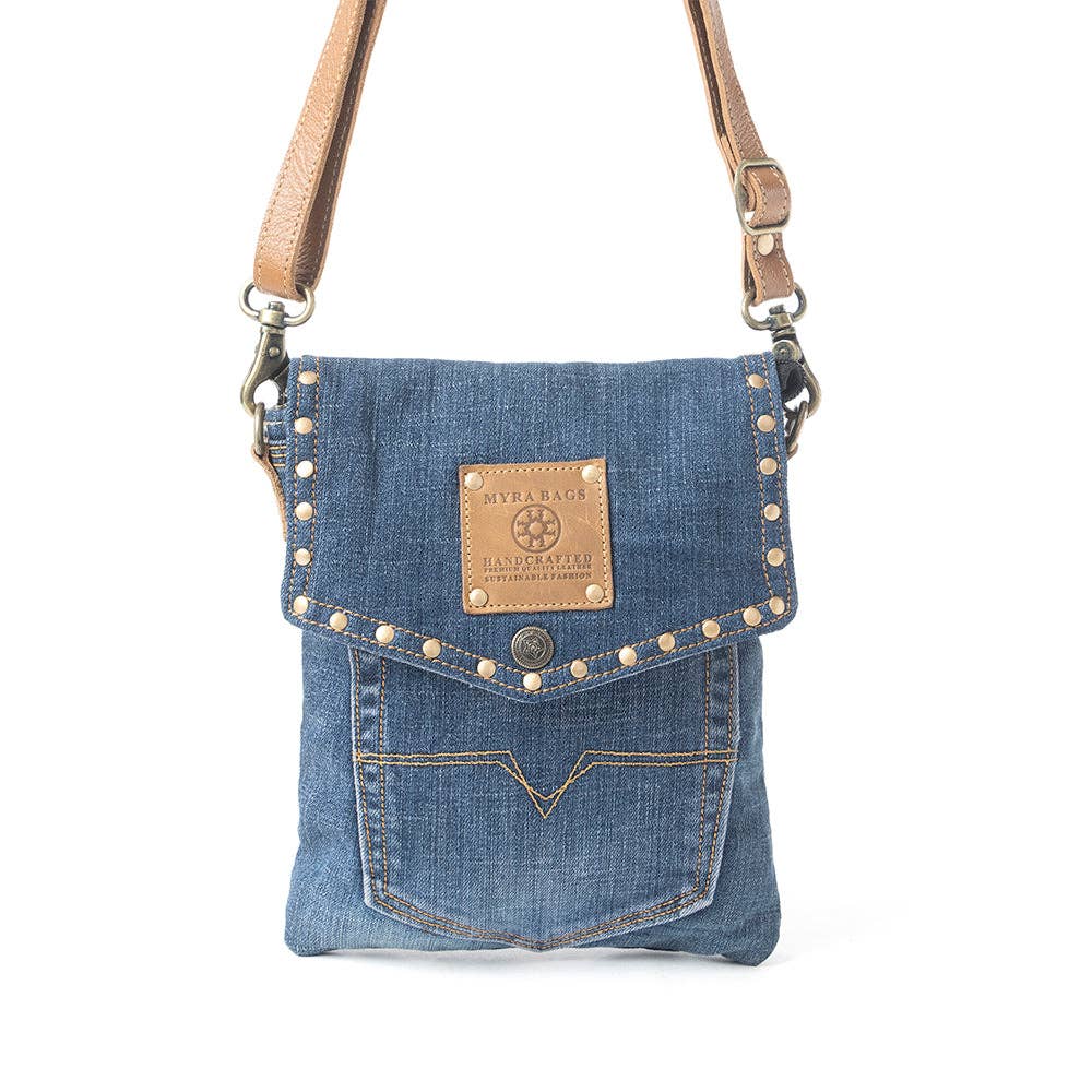Dahlia Denim Crossbody Bag - Denim Blue - UnLaced Boutique
