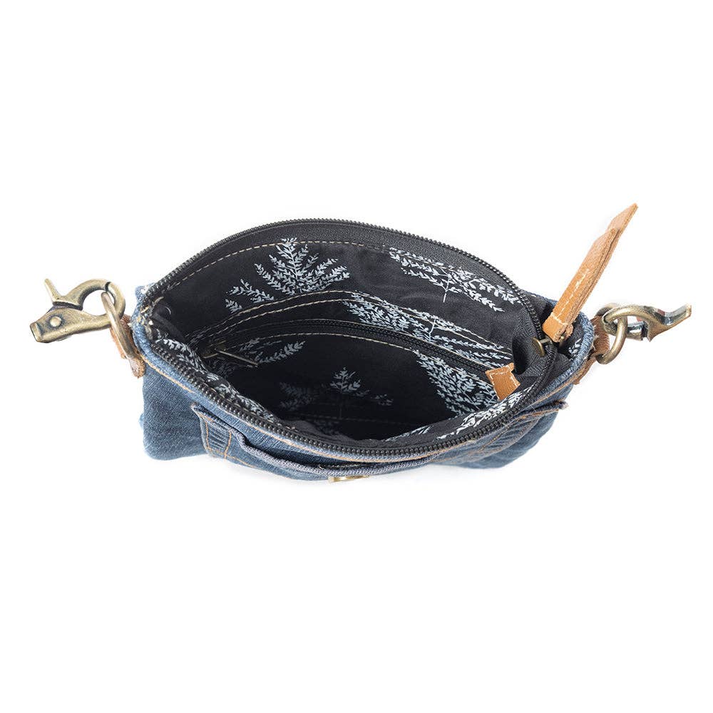Dahlia Denim Crossbody Bag - Denim Blue - UnLaced Boutique