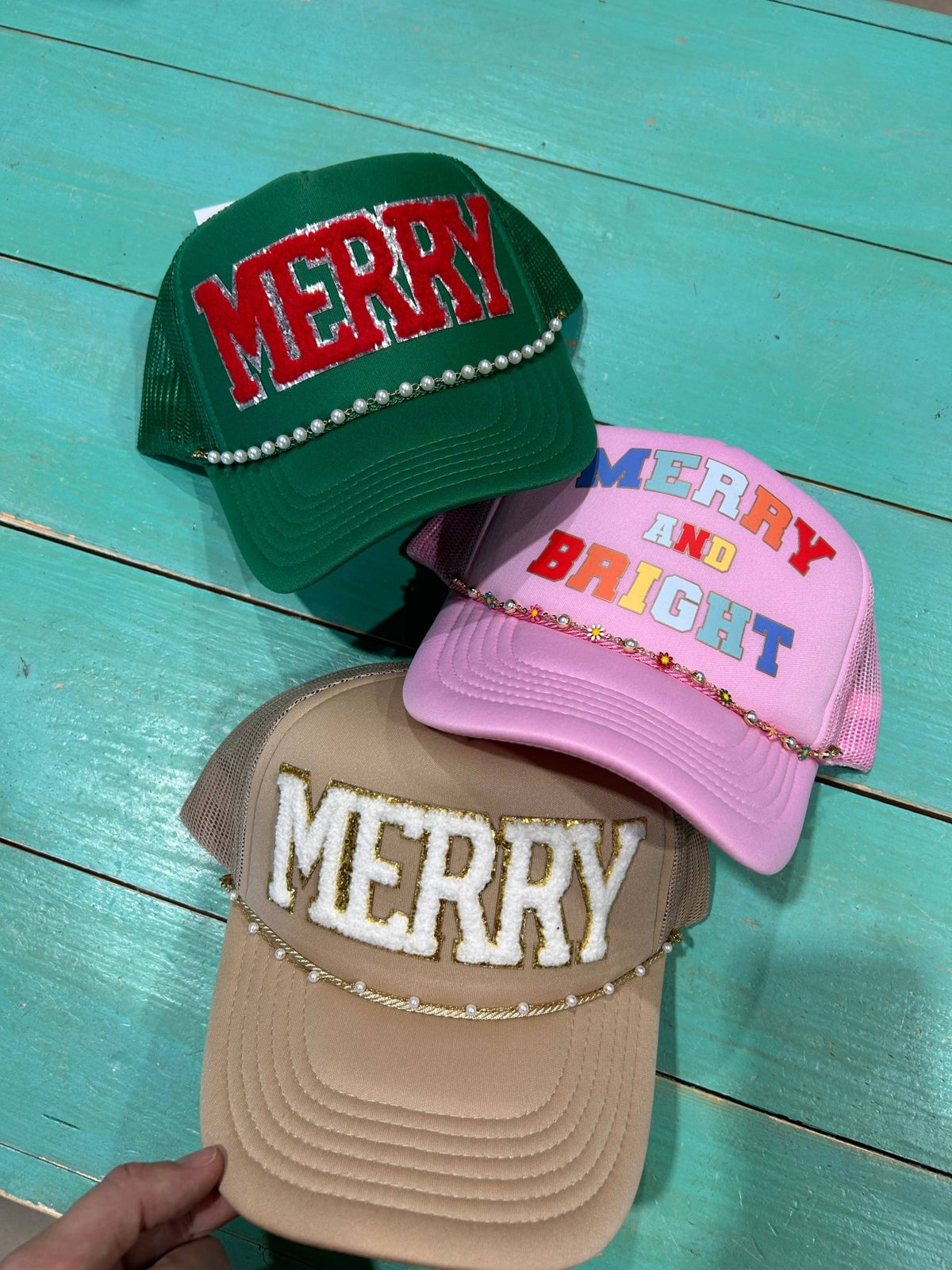 Dainty Pearl Trucker Chain | Hat Band | Hat Chain |Cap Jewel - UnLaced Boutique