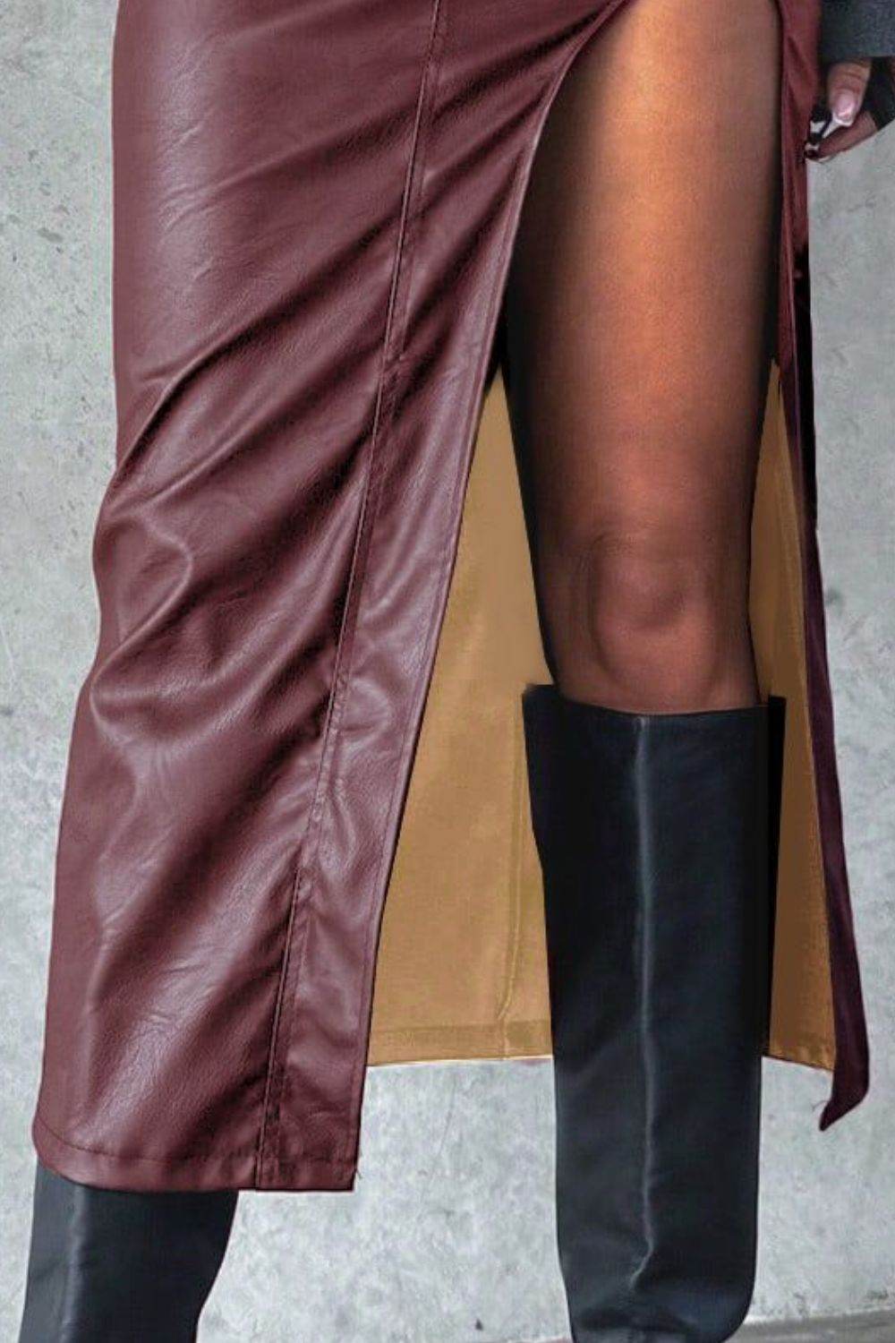 Slit Midi Skirt with Pockets - UnLaced Boutique
