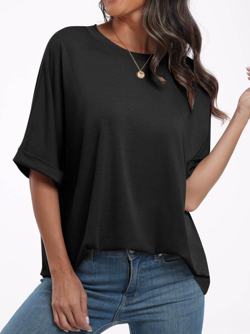 Round Neck Half Sleeve T-Shirt - UnLaced Boutique