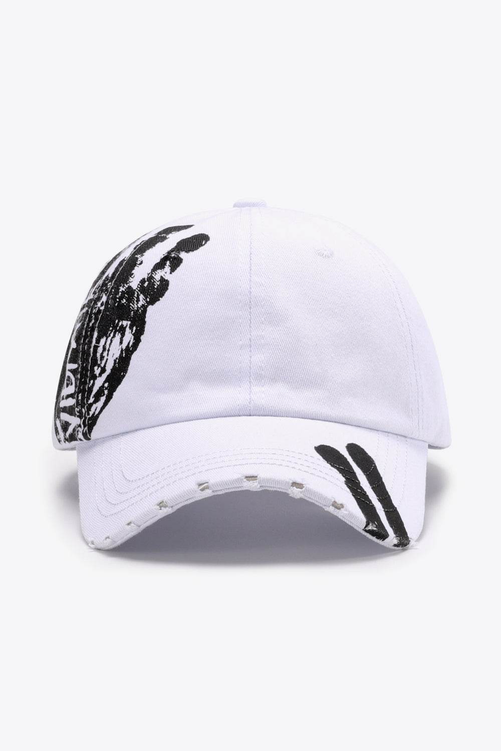 VIBRA Graphic Distressed Adjustable Baseball Cap - UnLaced Boutique