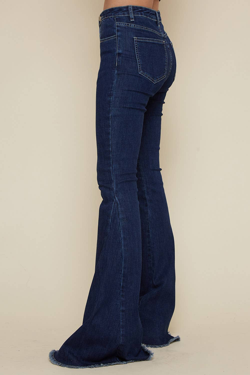 DENIM CRISS CROSS UPSIZED BELL BOTTOM JEAN - UnLaced Boutique