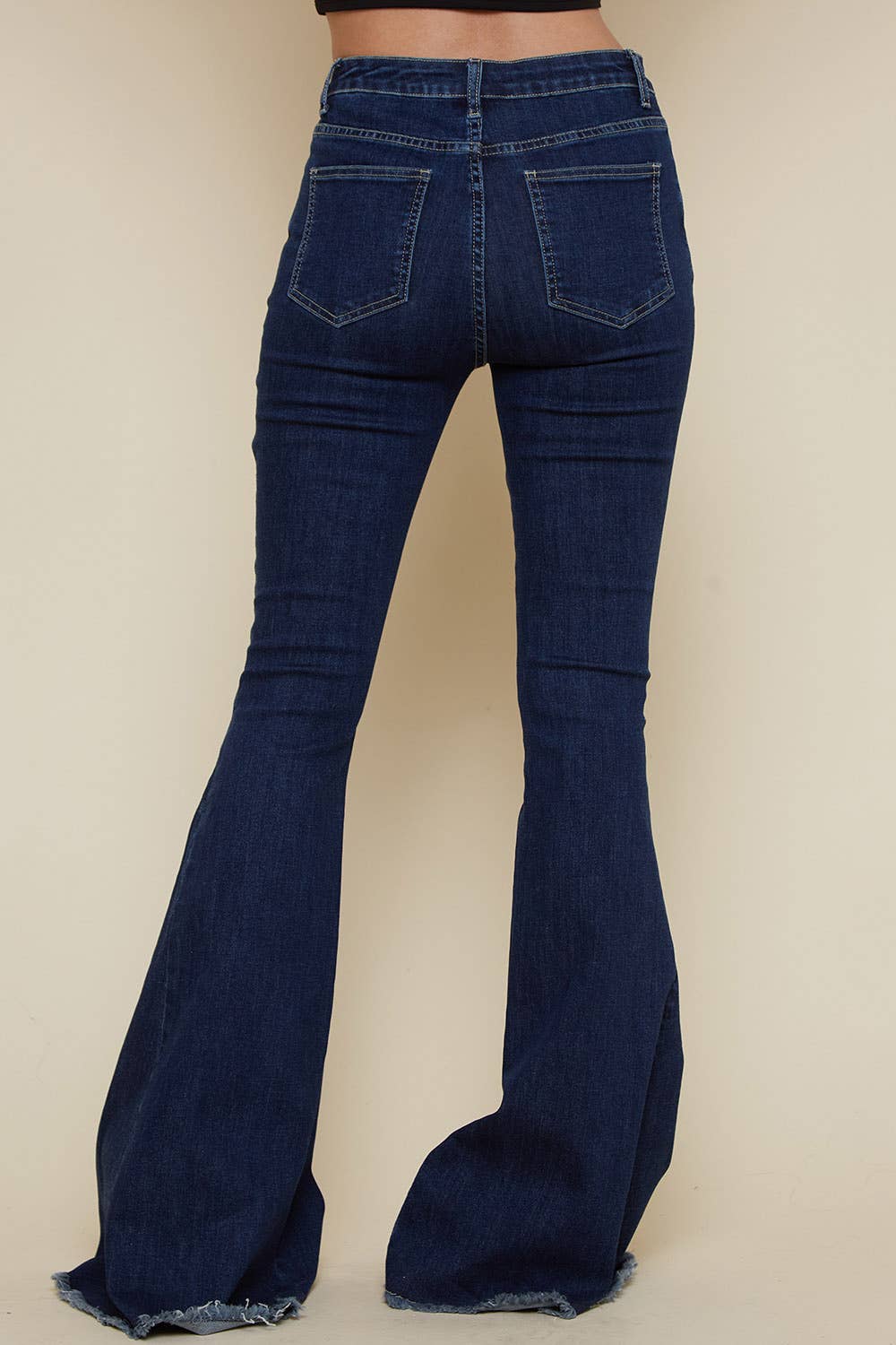 DENIM CRISS CROSS UPSIZED BELL BOTTOM JEAN - UnLaced Boutique