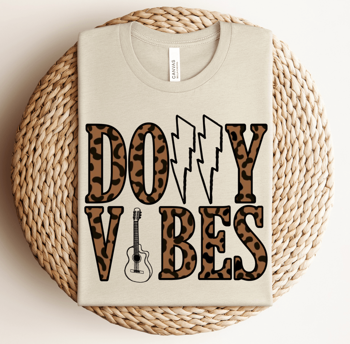 Dolly Cheetah Lightening Guitar T-shirt - UnLaced Boutique