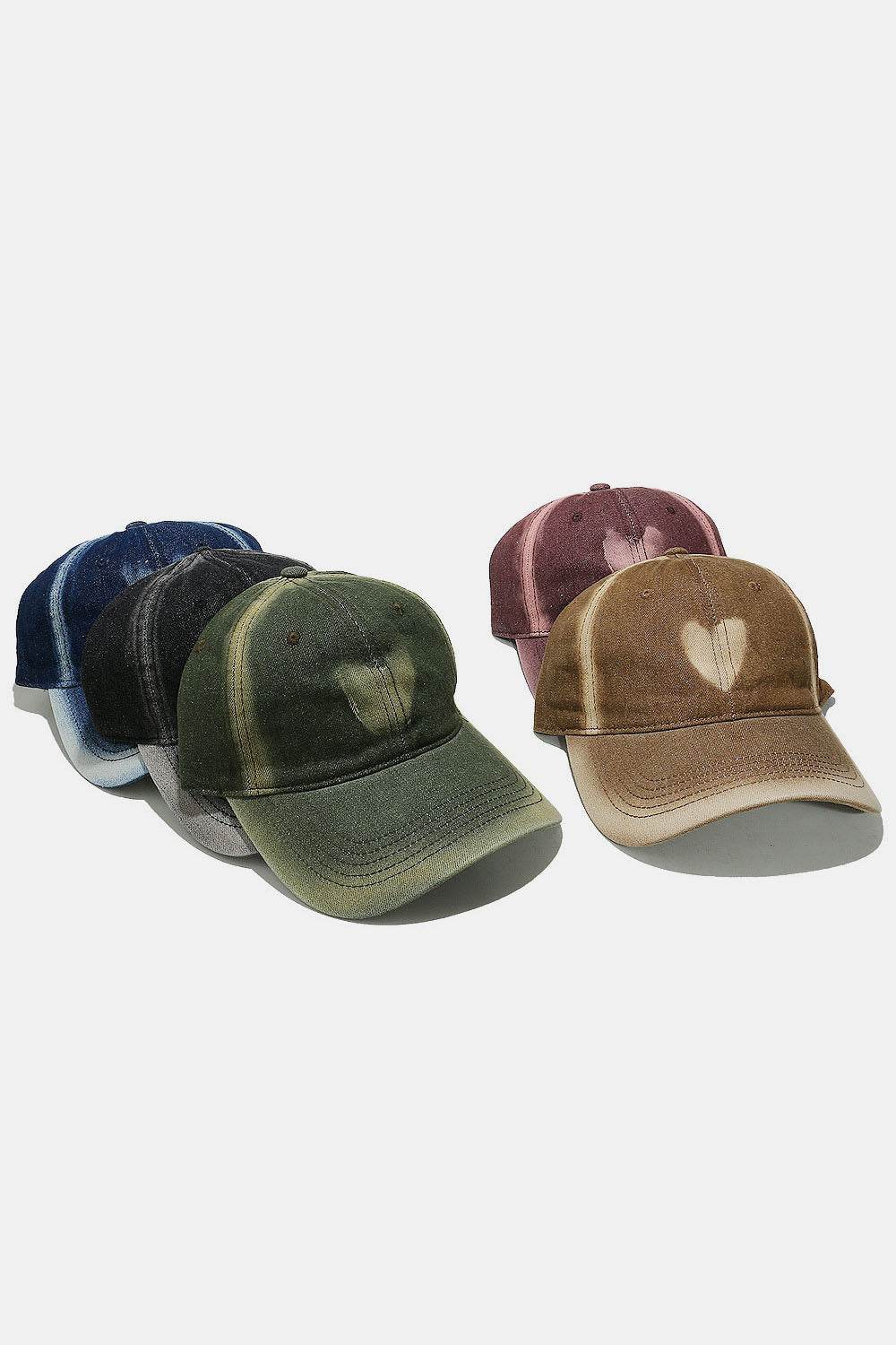 Heart Cotton Baseball Cap - UnLaced Boutique