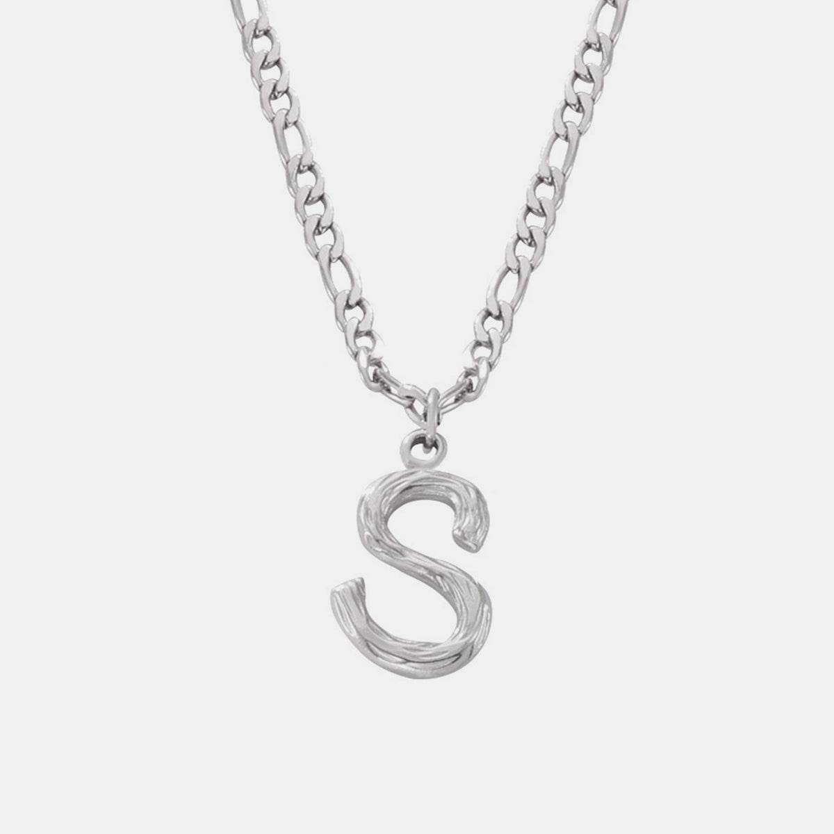 Titanium Steel Letter Pendant Necklace - UnLaced Boutique