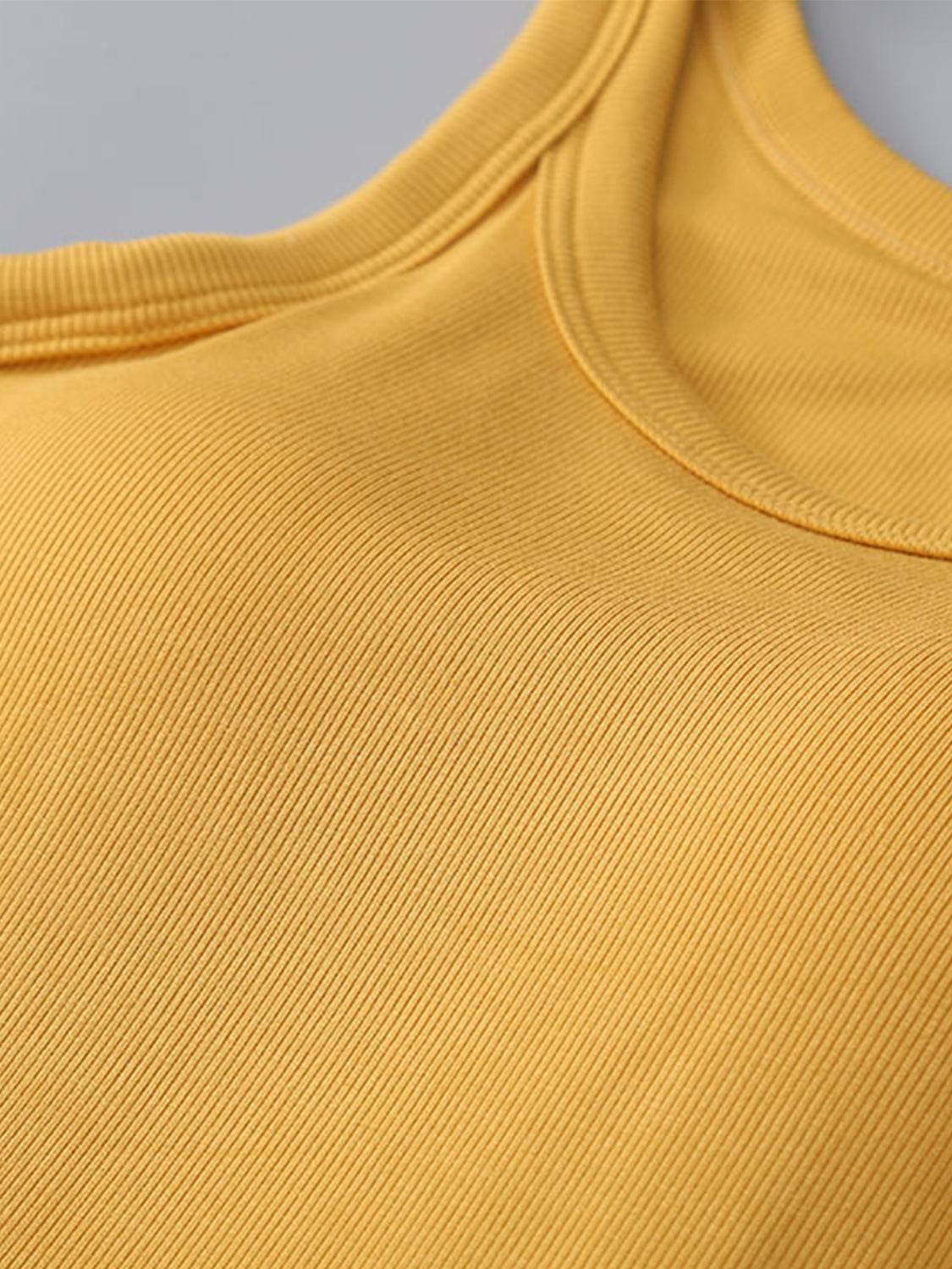 Round Neck Tank with Bra - UnLaced Boutique