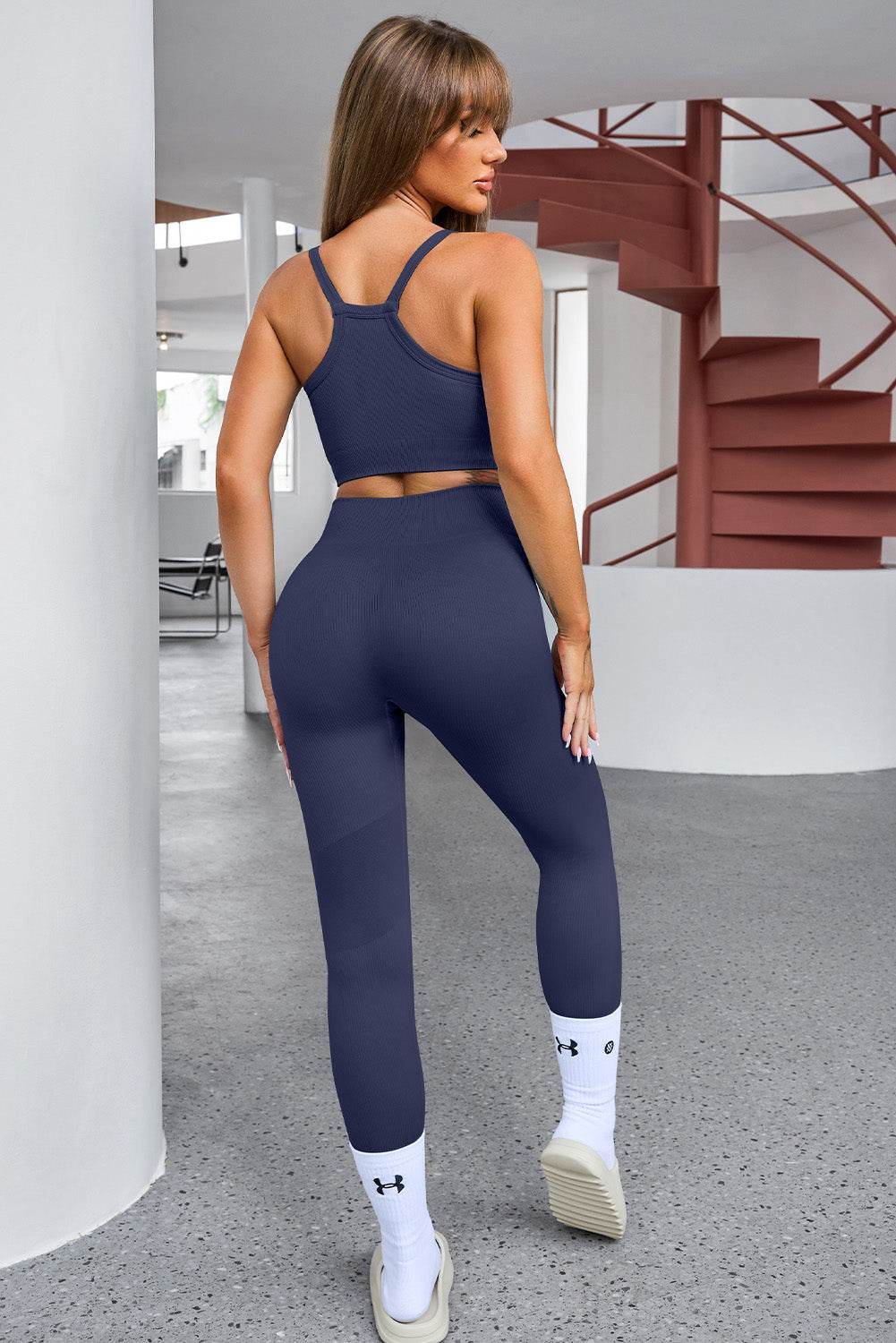 Tank Cropped Active Top and Pants Set - UnLaced Boutique
