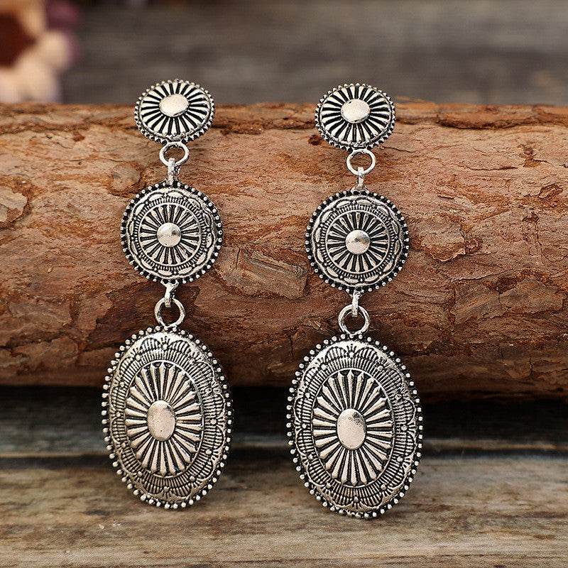 Vintage Alloy Dangle Earrings - UnLaced Boutique