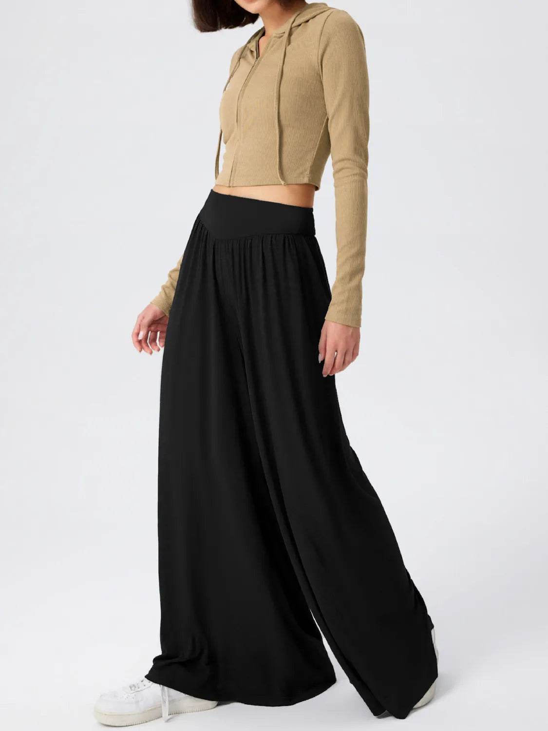 High Waist Wide Leg Pants - UnLaced Boutique