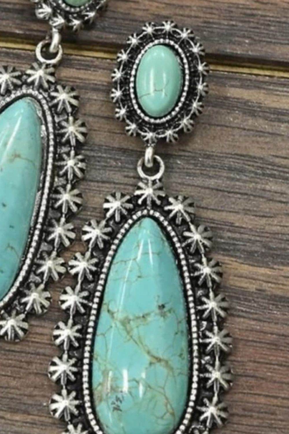 Artificial Turquoise Earrings - UnLaced Boutique